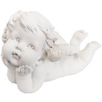 Ангел задумчивый (белый) L17W9,5H10см 718288/A106 Ангел задумчивый (белый) L17W9,5H10см 718288/A106