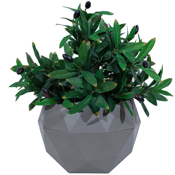 Кашпо Топаз 2,5л мокачино с вставкой КШ-9801 /9шт/ПП 