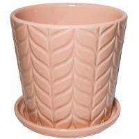 Кашпо Barcelona с поддоном d14, h14см розовый 074696
