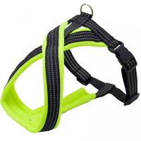 Шлейка нейлон 20мм Премиум Х-образная с подкладкой зеленая обхв.груди 44-55см/01220016-05/Каскад