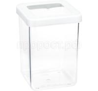 Емкость д/сыпуч. прод. 1л СТЕП белый М1292 /12шт/М-пласт  Емкость д/сыпуч. прод. 1л СТЕП белый М1292 /12шт/М-пласт