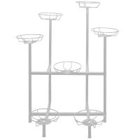 Подставка на 7 горшков ЦВЕТНИК белая РЗДИ