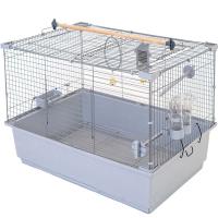 Клетка д/птиц ГОВОРУН-1 60*40**41см разборная светло-серая/4705св-сер-хром/Дарэлл