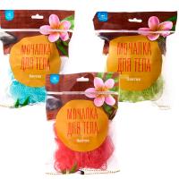 Мочалка д/тела бантик цветком HD 0002 /20/240шт/ АкваМаг