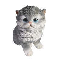 Фигура Котенок серый L16W11H16см 713737/F742