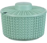 Сахарница ВЯЗАНИЕ 0,45л фисташковый М1197  Сахарница ВЯЗАНИЕ 0,45л фисташковый М1197