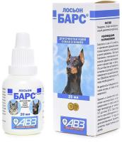 Капли ушные лосьон Барс д/очистки 20мл/10шт/AB215/ВЗ