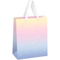 Пакет подарочный 18*23*10см MESHU "Universe" фольга матовая ламинация /Рельеф