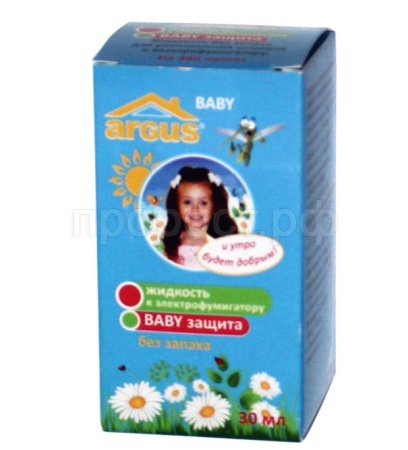 ARGUS Бэби от комаров флакон 30мл бех запаха