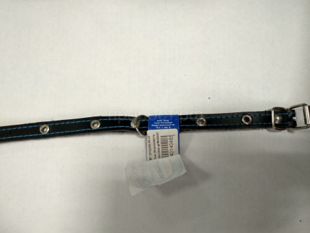 Ошейник кожа 15мм на фетре Н/У 32-35см/40441/Бим