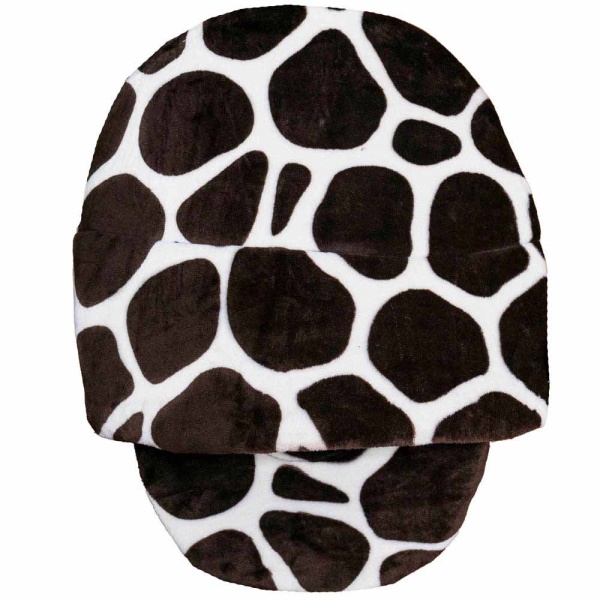 Лежак тапок стеганый поролоновый  принт САФАРИ ЖИРАФ 52*46*20см/DONBARON