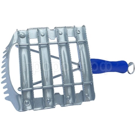 Инструмент Скребок для шкуры метал. 8-рядный с гребнем/181668/АМА+