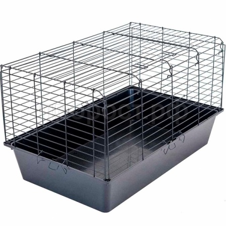 Клетка д/животных ОСТИН №2 складная с дверцей на крыше 78*48*47см черн/черн/4185/Дарэлл