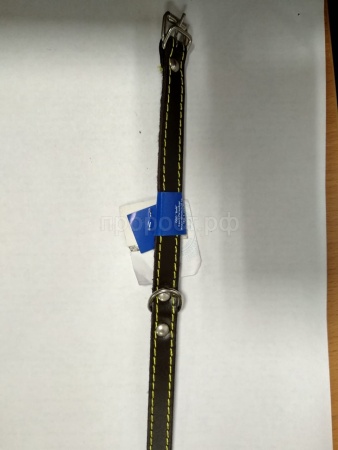 Ошейник кожа 17мм на фетре Н/У 38-40см/40502/Бим