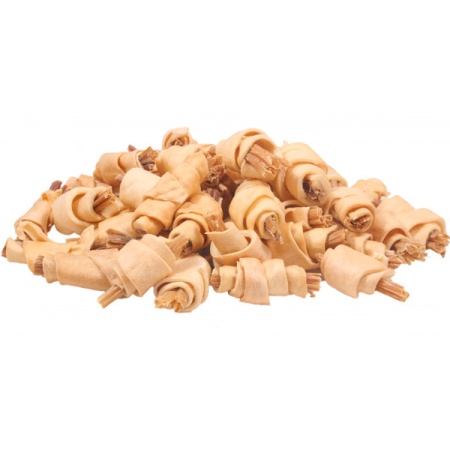 Лакомство для собак Рогалики из кожи с начинкой банка 3,3л/020036/