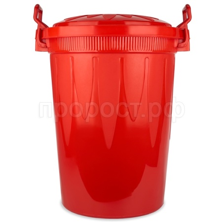 Бак 85л универсальный с крышкой красный /Дон