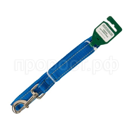 Поводок капрон 25мм*5м синий со светоотражающими полосами DONBARON Поводок капрон 25мм*5м синий со светоотражающими полосами DONBARON