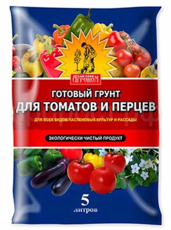 Грунт Сам Себе Агроном для томатов и перцев 5л Грунт Сам Себе Агроном для томатов и перцев 5л
