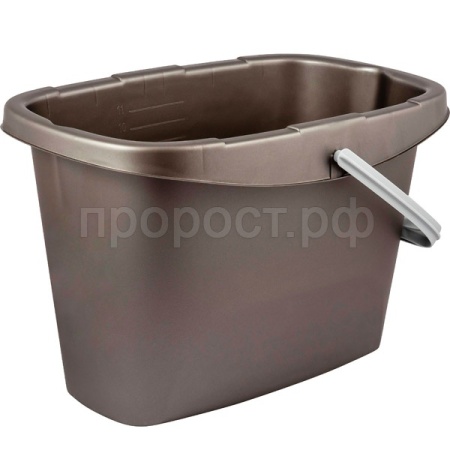 Ведро 13л Spin&Clean Step прямоугольное антрацит SV5007 /14шт/ПР