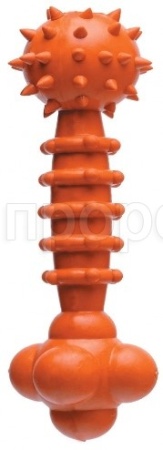 Игрушка для собак Гантель каучуковая рифленая 16см/ISJ11115/ЗР