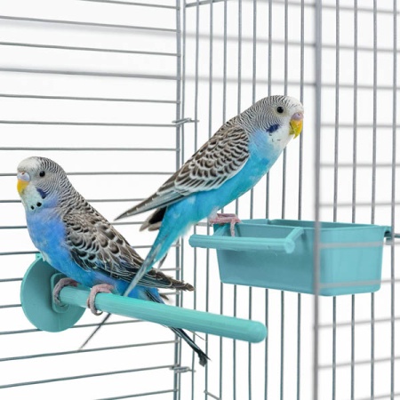 Клетка д/птиц ЛОРА-2 ECO 58*40*88см (укомплект) 2 секции бирюзовая/4611/Дарэлл