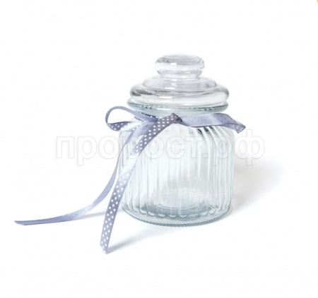 Банка стекляная  с крышкой 650мл "FLEUR"