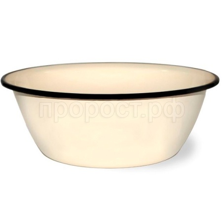 Миска 4л слоновая кость без декора 40304-142 /14шт/Керчь