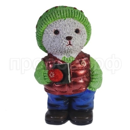 Копилка Мишка с книжкой белый L16W13H23см 713154/SK