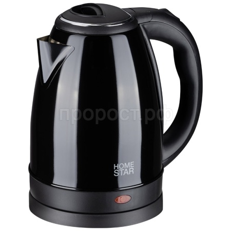 Чайник электр. 1,8л Homestar стальной черный HS-1010  006753 /12шт/ 