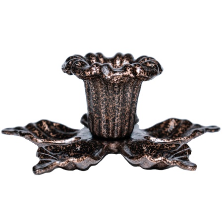 ДЕКОР Подсвечник Цветок антик золото РЗДИ/1шт