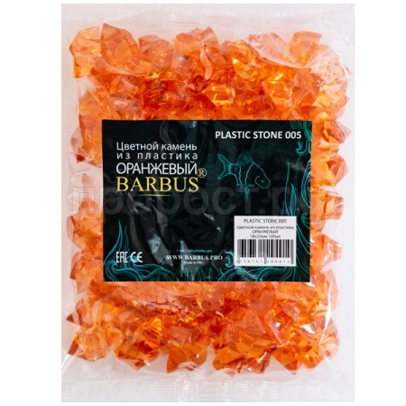 Грунты Цветной камень из акрила 18*25мм оранжевый/100шт/Салекс