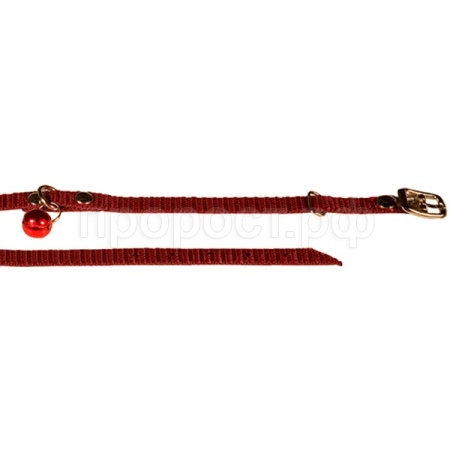 Ошейник капрон 12мм с бубенчиком 22-28см/00212013/Каскад