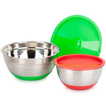 Набор мисок с крышками MIX&STORE 2шт 1.5л+2.4л