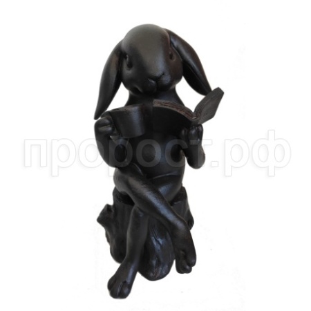 Зайка читает (черный) L21W17H41 718257/D219